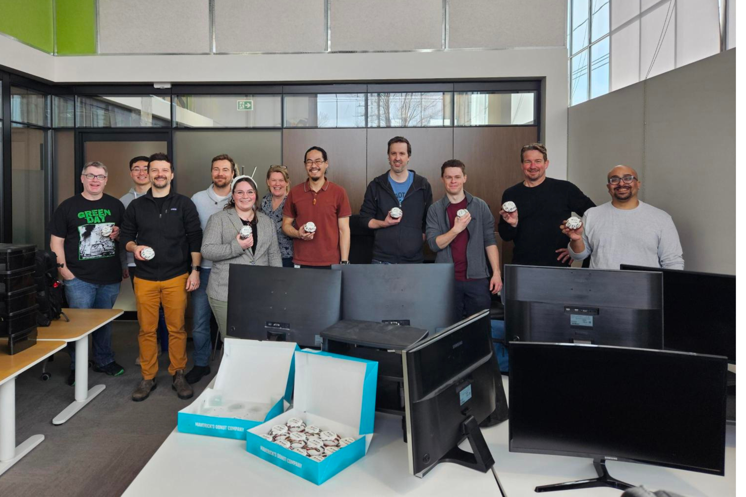 The Noda AI team in its new space in Cours Bayview Yards, Ottawa's leading innovation hub.