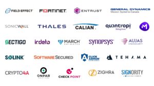 An image, featuring logos of cybersecurity companies in the Ottawa area. 